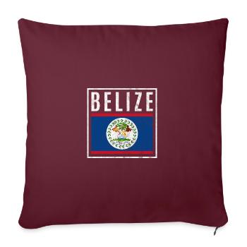 Belize - Sofakissenbezug 45 x 45 cm - Burgunderrot - Vorne