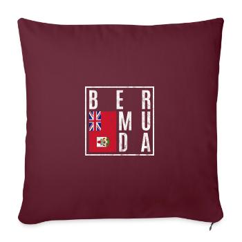 Bermuda - Sofakissenbezug 45 x 45 cm - Burgunderrot - Vorne