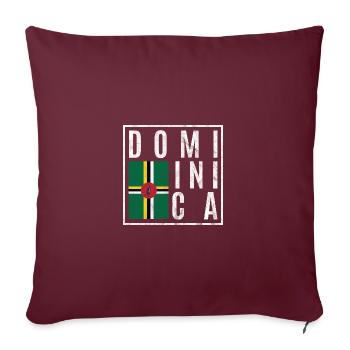 Dominique - Housse de coussin décorative 45 x 45 cm - bordeaux - Devant