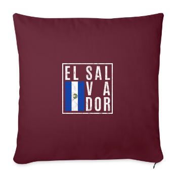 Salvador - Housse de coussin décorative 45 x 45 cm - bordeaux - Devant