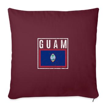 Guam - Housse de coussin décorative 45 x 45 cm - bordeaux - Devant