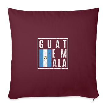 Guatemala - Sofakissenbezug 45 x 45 cm - Burgunderrot - Vorne