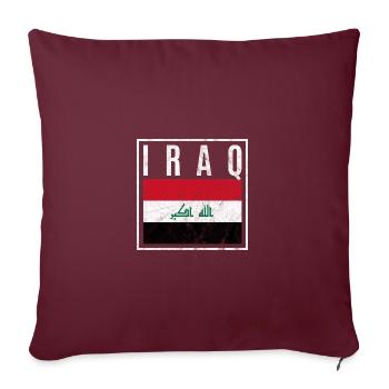 Irak - Sofakissenbezug 45 x 45 cm - Burgunderrot - Vorne