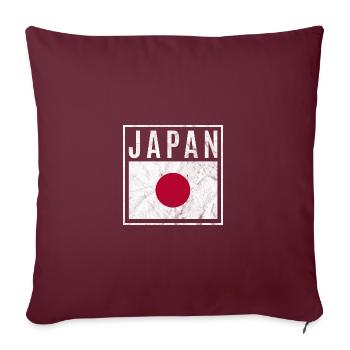 Japan - Sofakissenbezug 45 x 45 cm - Burgunderrot - Vorne