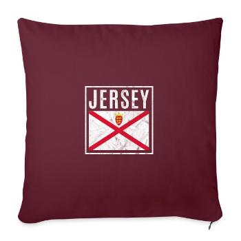 Jersey - Housse de coussin décorative 45 x 45 cm - bordeaux - Devant