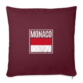 Monaco - Sofakissenbezug 45 x 45 cm - Burgunderrot - Vorne