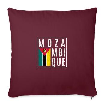 Mozambique - Housse de coussin décorative 45 x 45 cm - bordeaux - Devant