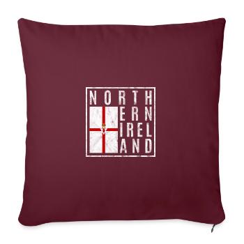 Nordirland - Sofakissenbezug 45 x 45 cm - Burgunderrot - Vorne