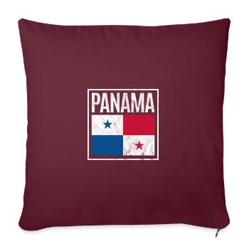Panama - Sofakissenbezug 45 x 45 cm - Burgunderrot - Vorne