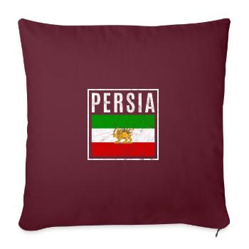 Persien - Sofakissenbezug 45 x 45 cm - Burgunderrot - Vorne