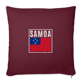 Samoa - Sofakissenbezug 45 x 45 cm - Burgunderrot - Vorne