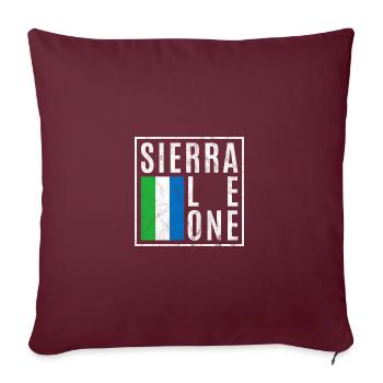 Sierra Leone - Sofakissenbezug 45 x 45 cm - Burgunderrot - Vorne