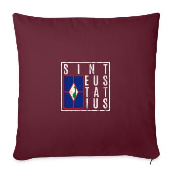 Saint-Eustache - Housse de coussin décorative 45 x 45 cm - bordeaux - Devant