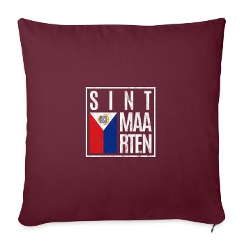 Sint Maarten - Sofakissenbezug 45 x 45 cm - Burgunderrot - Vorne