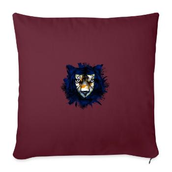 Anguilla - Housse de coussin décorative 45 x 45 cm - bordeaux - Devant