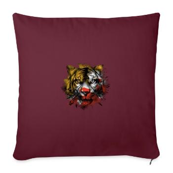 Bolivie - Housse de coussin décorative 45 x 45 cm - bordeaux - Devant