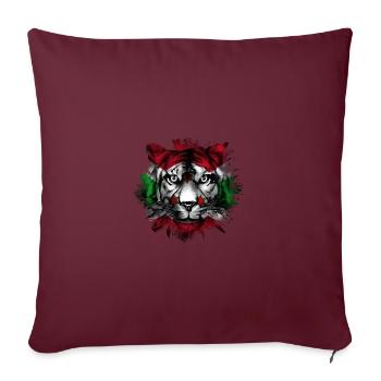 Burundi - Sofakissenbezug 45 x 45 cm - Burgunderrot - Vorne