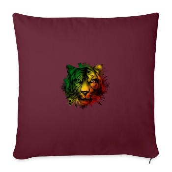 République du Congo - Housse de coussin décorative 45 x 45 cm - bordeaux - Devant
