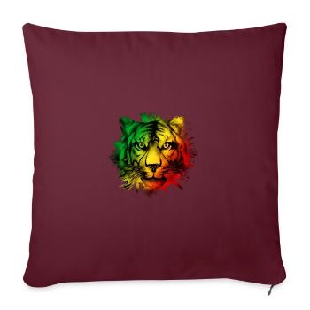 République du Congo - Housse de coussin décorative 45 x 45 cm - bordeaux - Devant