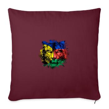 Nouvelle-Calédonie - Housse de coussin décorative 45 x 45 cm - bordeaux - Devant