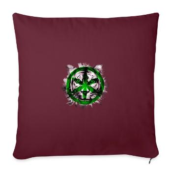 Padanie - Housse de coussin décorative 45 x 45 cm - bordeaux - Devant