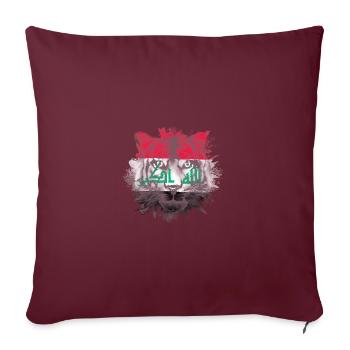 Irak - Sofakissenbezug 45 x 45 cm - Burgunderrot - Vorne