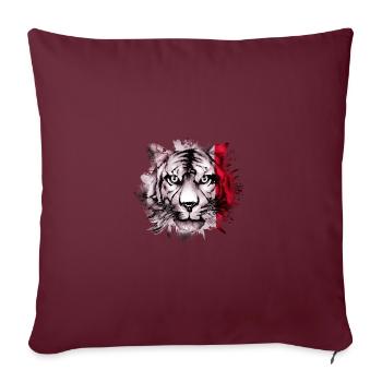 Malte - Housse de coussin décorative 45 x 45 cm - bordeaux - Devant