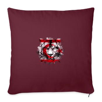 Chypre du Nord - Housse de coussin décorative 45 x 45 cm - bordeaux - Devant