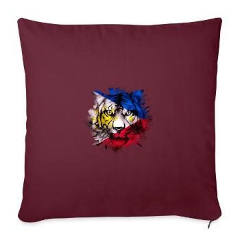 Philippines - Housse de coussin décorative 45 x 45 cm - bordeaux - Devant