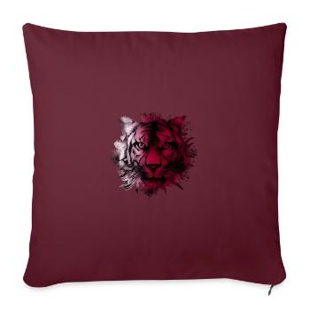 Qatar - Housse de coussin décorative 45 x 45 cm - bordeaux - Devant