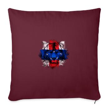 Antilles néerlandaises - Housse de coussin décorative 45 x 45 cm - bordeaux - Devant