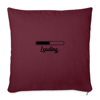 chargement - Housse de coussin décorative 45 x 45 cm - bordeaux - Devant