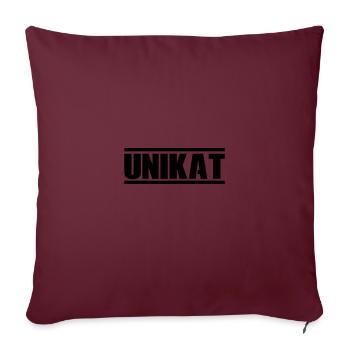 unique - Housse de coussin décorative 45 x 45 cm - bordeaux - Devant