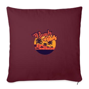 beach vibes - Sofakissenbezug 45 x 45 cm - Burgunderrot - Vorne
