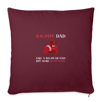 Scotland Bagpipe Bagpipe Musicien - Housse de coussin décorative 45 x 45 cm - bordeaux - Devant