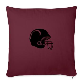 football helmet - Sofakissenbezug 45 x 45 cm - Burgunderrot - Vorne