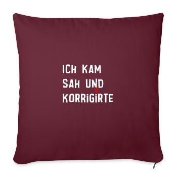 Lateinlehrer Student Schüler Geschenk - Sofakissenbezug 45 x 45 cm - Burgunderrot - Vorne