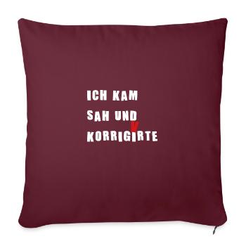 Lateinlehrer Student Schüler Geschenk - Sofakissenbezug 45 x 45 cm - Burgunderrot - Vorne