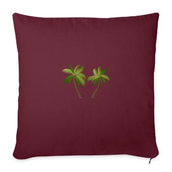 Palme Palmenbaum 2305 S - Sofakissenbezug 45 x 45 cm - Burgunderrot - Vorne