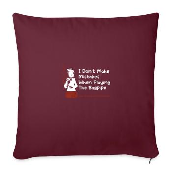 Scotland Bagpipe Bagpipe Musician Gift - Housse de coussin décorative 45 x 45 cm - bordeaux - Devant