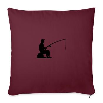 angler - Sofakissenbezug 45 x 45 cm - Burgunderrot - Vorne