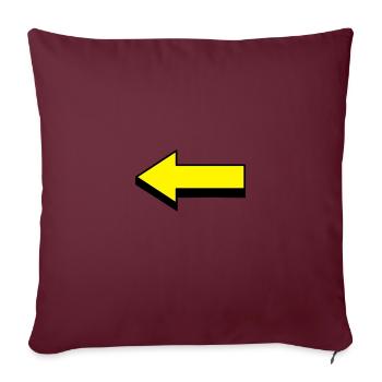 flèche - Housse de coussin décorative 45 x 45 cm - bordeaux - Devant