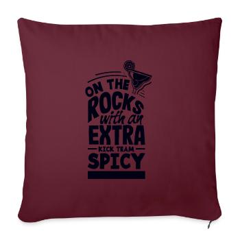 Attenzione Spicy Margarita Cocktail Lover's - Sofakissenbezug 45 x 45 cm - Burgunderrot - Vorne