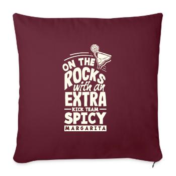 Attenzione Spicy Margarita Cocktail Lover's - Sofakissenbezug 45 x 45 cm - Burgunderrot - Vorne
