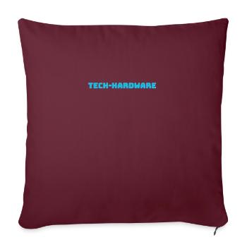 Tech Hardware - Housse de coussin décorative 45 x 45 cm - bordeaux - Devant
