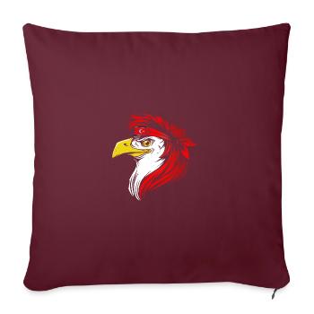 L’Aceh - Housse de coussin décorative 45 x 45 cm - bordeaux - Devant