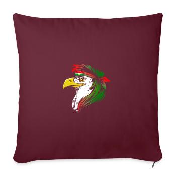 Union du Maghreb arabe - Housse de coussin décorative 45 x 45 cm - bordeaux - Devant
