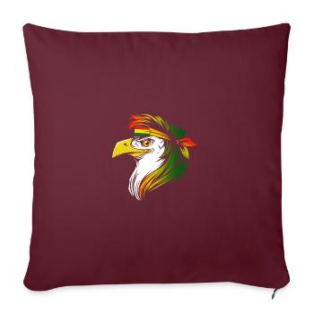 Bolivie - Housse de coussin décorative 45 x 45 cm - bordeaux - Devant