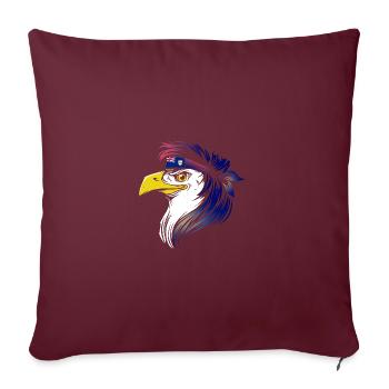 Anguilla - Housse de coussin décorative 45 x 45 cm - bordeaux - Devant