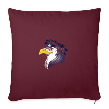 Antarctique - Housse de coussin décorative 45 x 45 cm - bordeaux - Devant